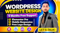 create wordpress website design, redesign wordpress business website development