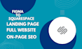 design squarespace website, landing page or redesign squarespace