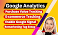 setup or fix google analytics 4, ga4 ecommerce tracking with GTM