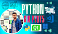 create a custom python gui app using pyqt5, tkinter and pyside6
