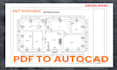 convert pdf to autocad and pdf to cad and redraw floor plans