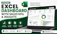 build a dynamic excel dashboard with sales kpis and insights