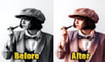 colorize black and white photo