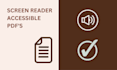 make your PDF documents screen reader accessible
