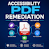 remediate pdfs for wcag aa, section 508 and PDF ua