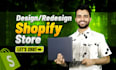 do shopify website development, design or redesign shopify dropshipping store