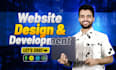 build custom website, full stack website development as software developer
