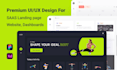 design UI UX for website, webapp, landing page, saas, dashboard