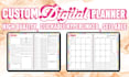 design high quality premium custom digital planner for etsy