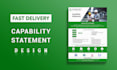 design a professional and business capability statement