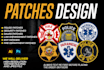 design police, security, law enforcement patches and badges