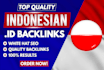 provide high quality id indonesian dofollow backlinks