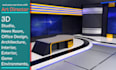 3d virtual studio, 3d floor plan, green screen TV production