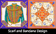 create scarf bandana digital pattern design
