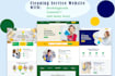 cleaning service website, office cleaning, clean website, booking koala website
