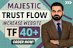 increase tf majestic trust flow 40 plus increase tf, cf fas