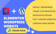 create a responsive wordpress website using elementor pro