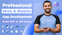 develop professional web and mobile app mvp in 100 hours react , node , flutter