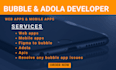 bubble dev website bubble app developer flutterflow app adalo bubble io support