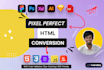 convert psd to html, figma to html, xd to html responsive bootstrap website