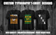create professional t shirt typography design