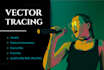 vectorize any image, logo or pencil sketch professionally
