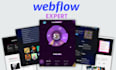 teach you webflow website development, webflow animation
