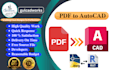 convert pdf to autocad or dwg or cad, scaled efficiently
