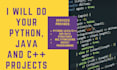 do your c, cpp and python projects