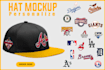 design 3d mockup and techpack of hat, cap and hoodie