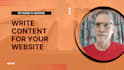 write content for your website