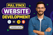 build rebuild website, custom website, frontend as a full stack developer