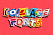 do cool collage fonts for your name or brand