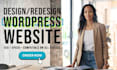 develop a responsive wordpress website design