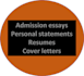 edit your personal or purpose statement and cover letter