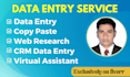 do data entry, copy paste, excel data entry and web research
