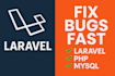 fix laravel bugs and develop new features
