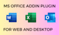 develop outlook addin for office365