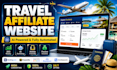 create ai powered travel affiliate website for passive income