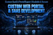develop custom PHP web portal and admin dashboard