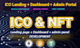create ico landing website with dashboard admin panel