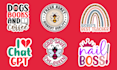 create typography, sticker, and patch design in 12 h