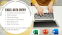 do excel data entry, copy paste, web research, PDF to excel and data cleaning