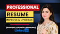 improve your resume and linkedin profile
