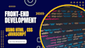 do frontend web developer in HTML CSS and javascript
