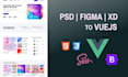 be your best vuejs developer with HTML and sass