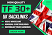 creat high tf 30 plus UK SEO contextual backlinks