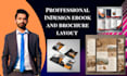 do indesign ebook and brochure layout for a high quality