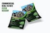 design commercial real estate flyers