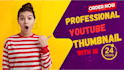 design professional youtube thumbnail to boost your views